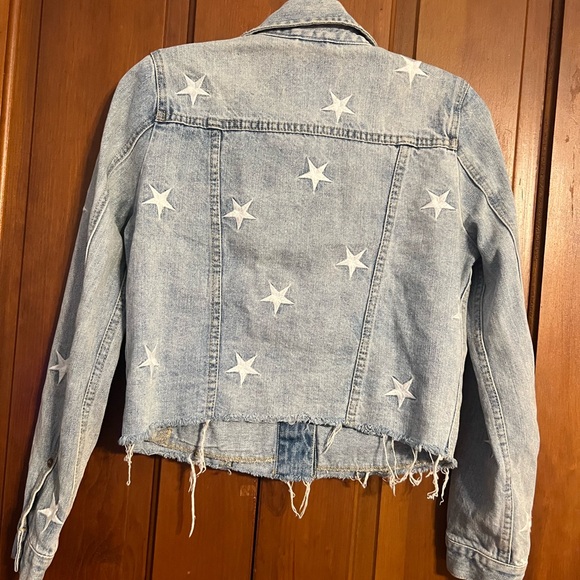Pistola Brando Star Embroidery Denim Jacket Size Small Fall Winter Festival Boho - Picture 9 of 11